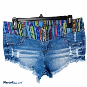 Blue Spice Womens  Cut-Off Denim Shorts Sz 7